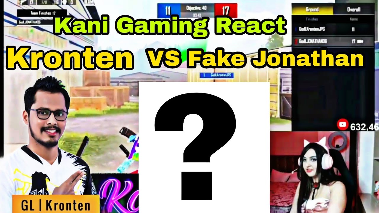 Kronten Vs Fake Jonathan 1v1 Tdm Match | Kani Gaming Reaction | Fake ...