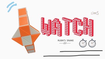 Rubik’s snake 24 : WATCH - Step by step & SLOW