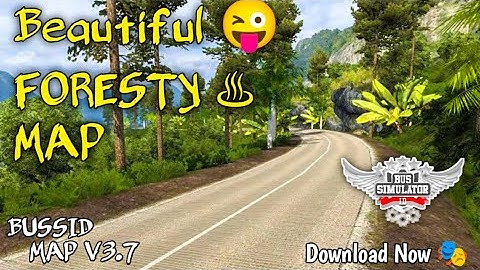 Bussid Map V3.7 _ Download Detail Road 🎢 For Bus 🚐 simulater Indonesia // Forest Map Mod 🗻 // Bussid