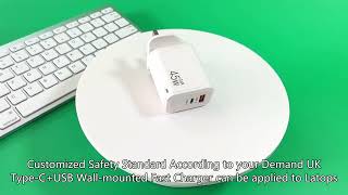 GPO 5-20V 45W USB-C PD Charger Desktop Laptop or Wall Type ,China the best factory, Supplier, OEM