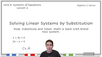 KStevMath - Algebra 1 - Solving Systems of Equations by Substitution - 6.2