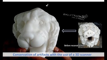 Conservation of artifacts with the use of a 3D scanner