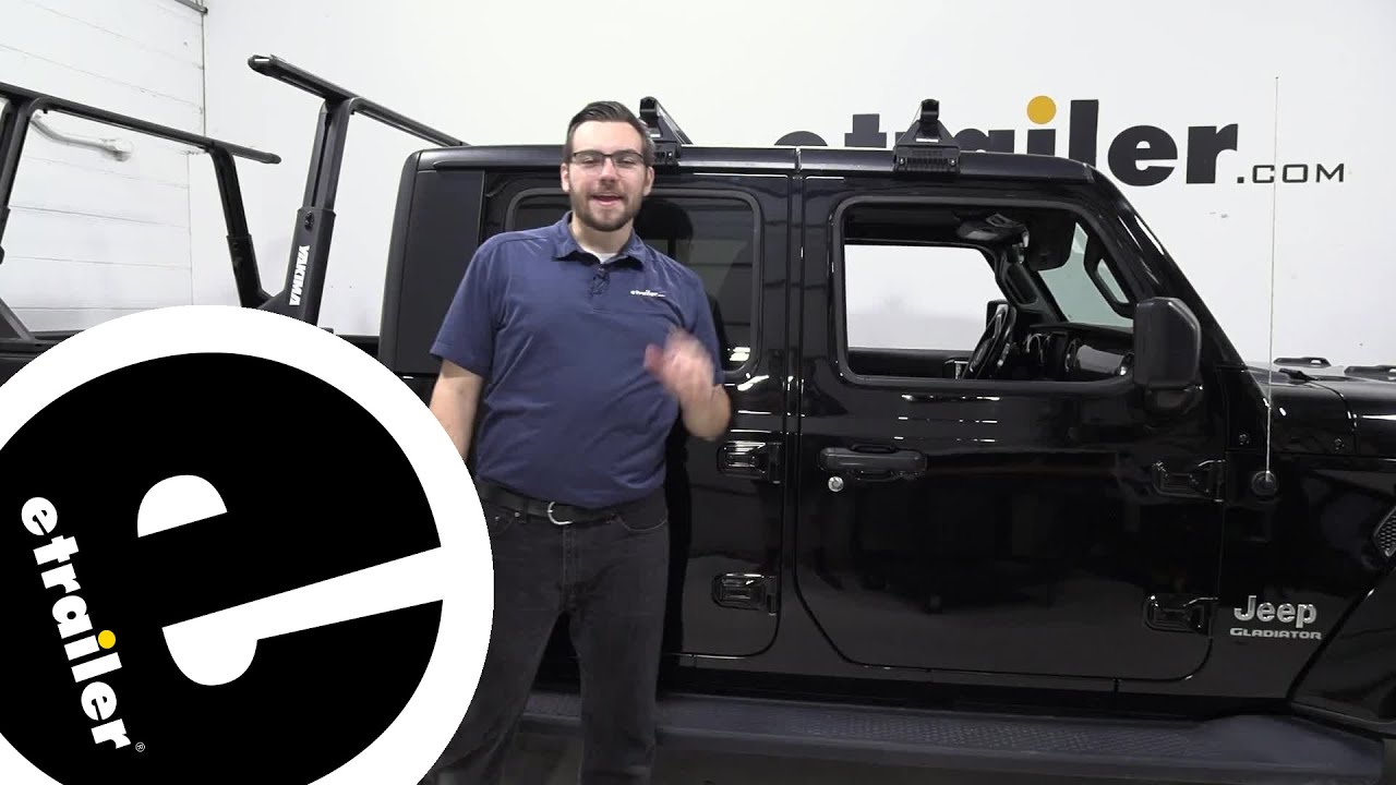etrailer | Setting up the Rhino-Rack Heavy-Duty Roof Rack Crossbars on a 2020 Jeep Gladiator
