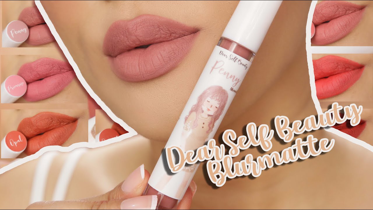 Dear Self Beauty Blurmatte 16 shades Lip Swatch