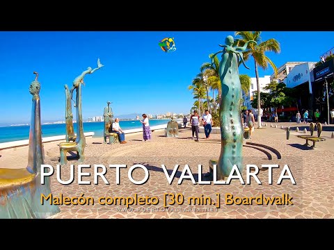 Paseo Completo Malecón Puerto Vallarta 30 min 04/12/2019 Complete Puerto Vallarta Malecon Boardwalk