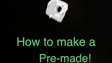 How to make a premade in obby creator!