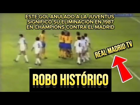 💥EL ROBO A LA JUVENTUS CONTRA EL MADRID EN 1987. LE ANULARON ESTE GOL Y EN RMTV NO SABÍAN QUÉ DECIR🤯