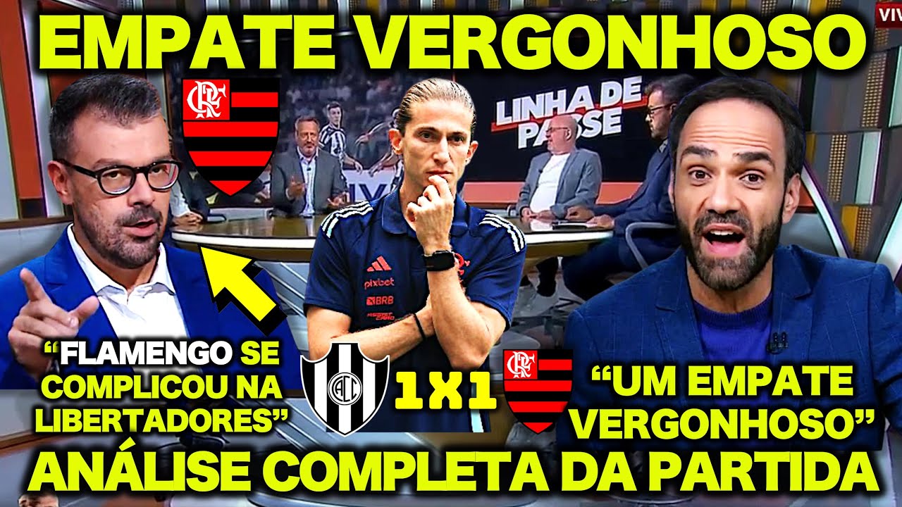 FLAMENGO EMPATA e SE COMPLICA na LIBERTADORES ! CENTRAL CÓRDOBA 1 X 1 ...