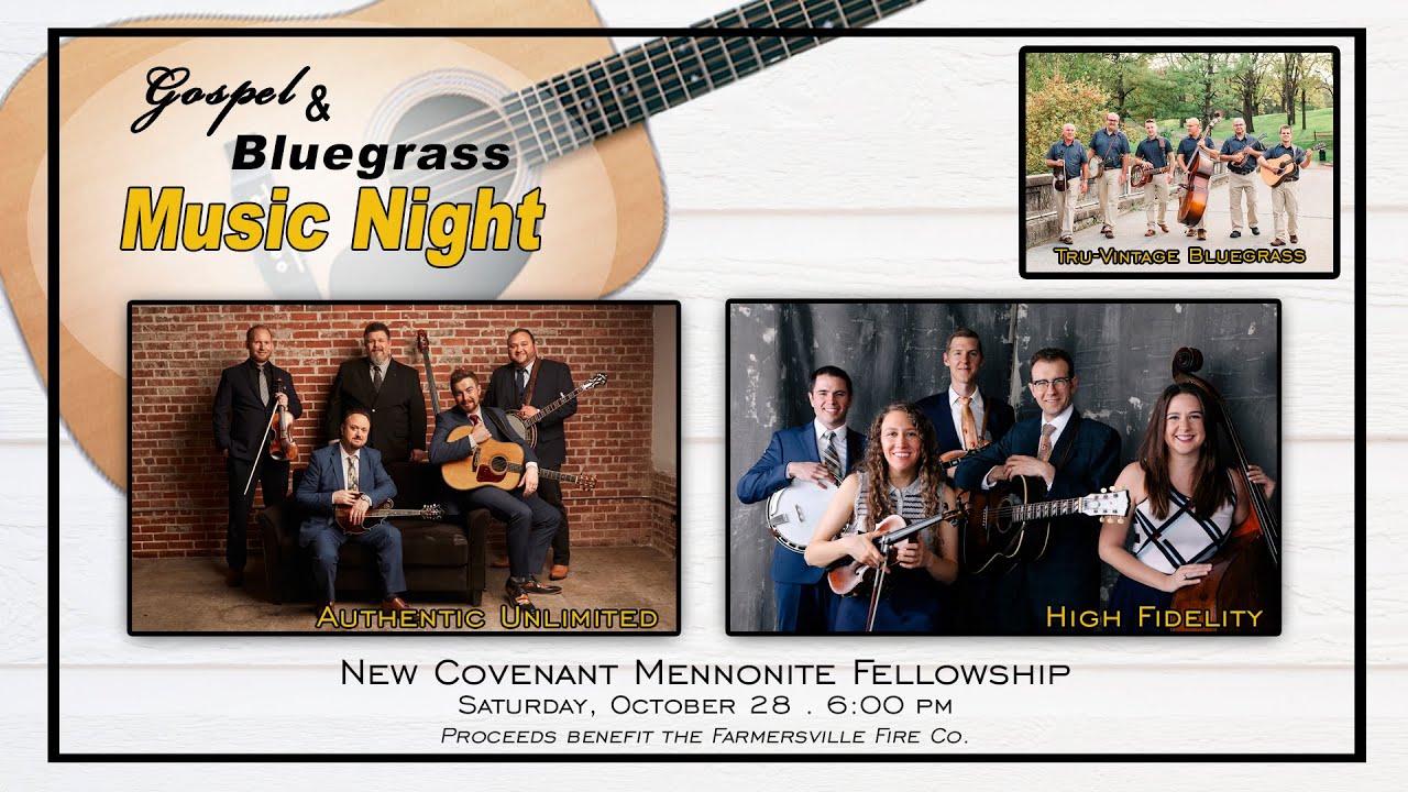 Gospel bluegrass music night featuring authentic unlimited high