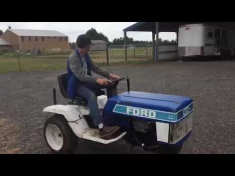 Ford YT16 riding mower test drive - YouTube