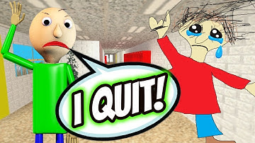 BALDI QUIT HIS JOB! | New Baldi