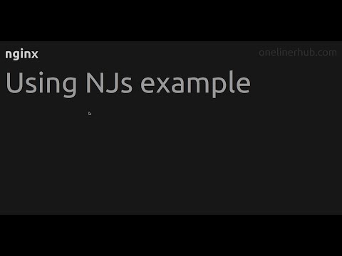Using NJs example