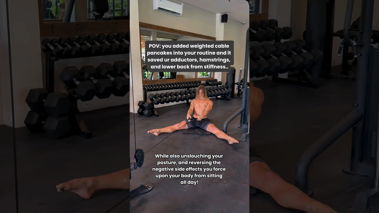 7 life changing benefits of the Weighted cable pancake good mornings ⬇️