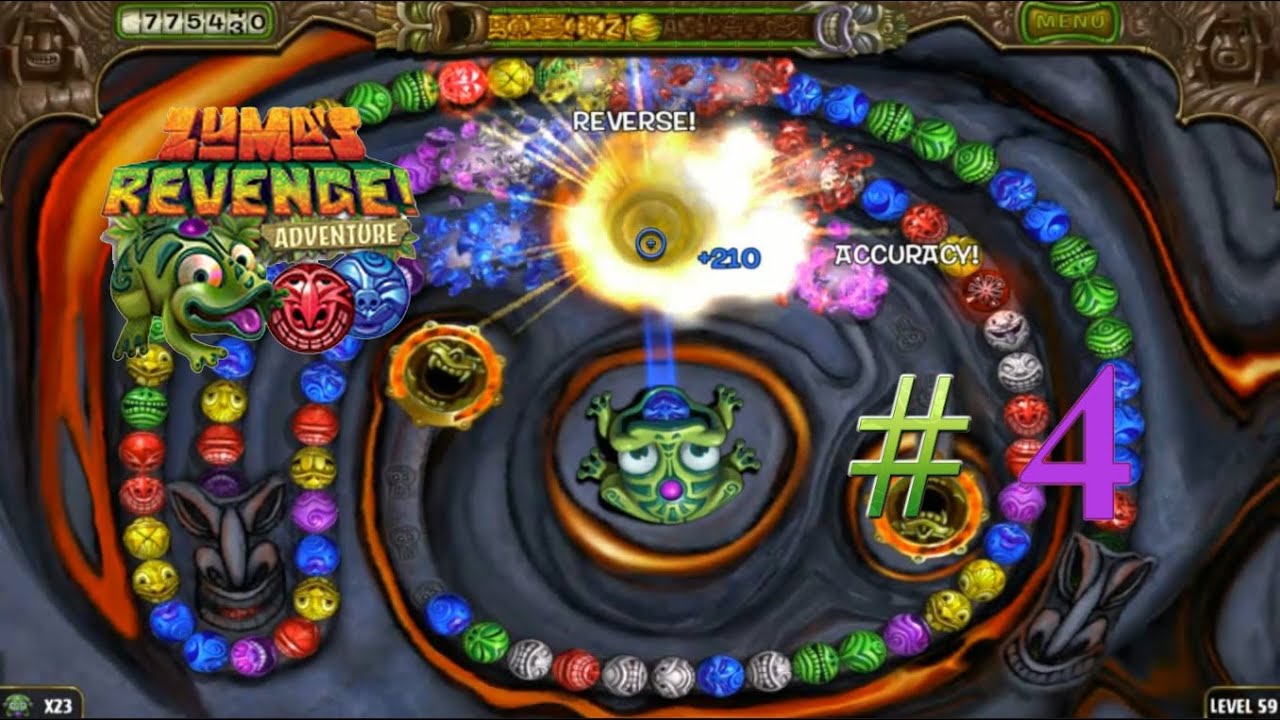 Zuma's Revenge Adventure #4 (Zone 6) - ภูเขาไฟโซนสุดท้าย ตาลายขนาดหนัก