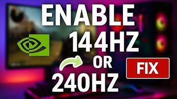 How to Enable 144hz or 240hz  On Your Monitor - NVIDIA Graphics Card