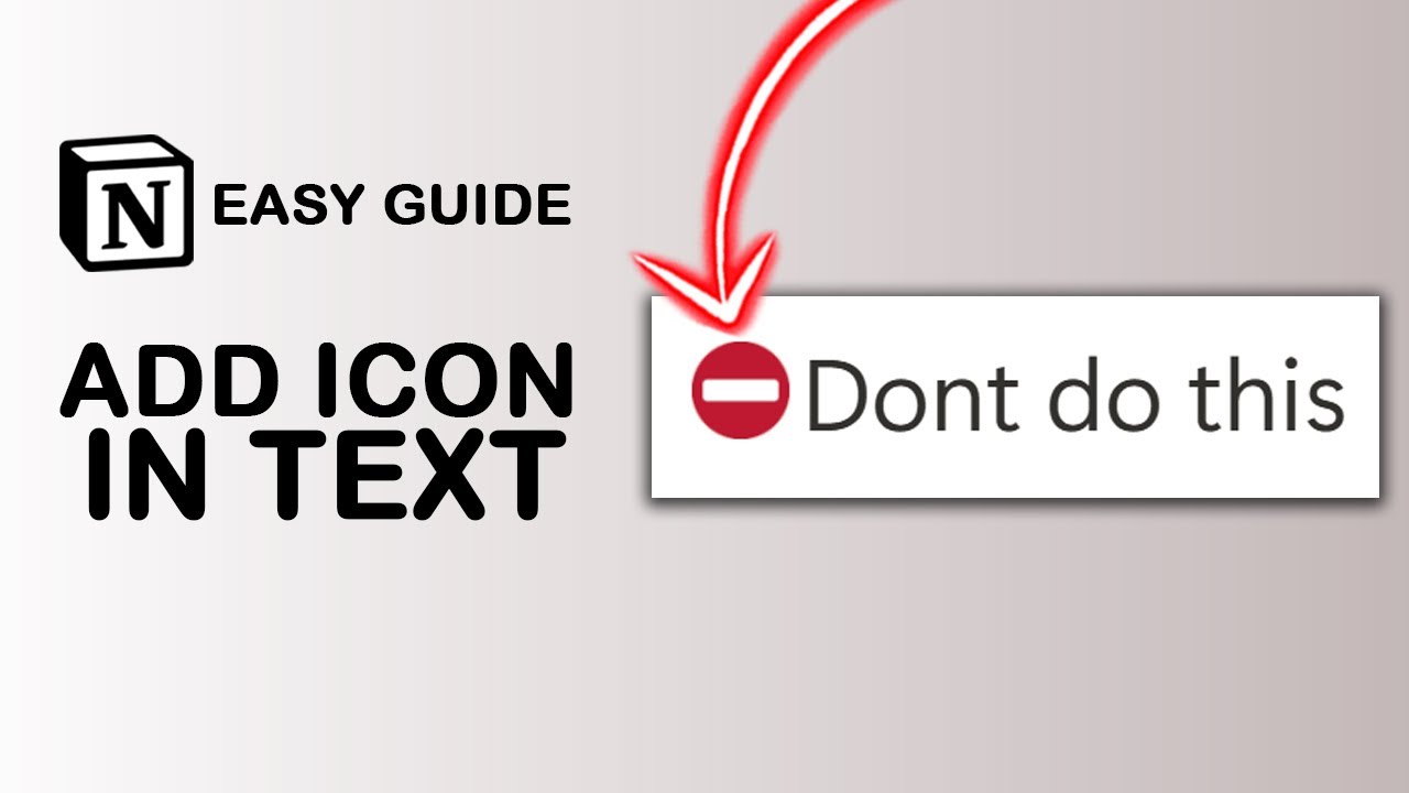 How to Add Icon in Text on Notion (Easy Guide)