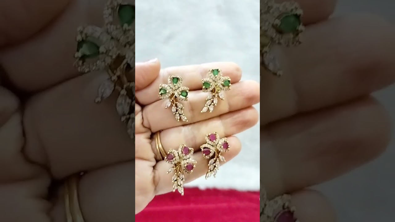 Vihaa Collections| Diamond replica studs| what's app 8498910033
