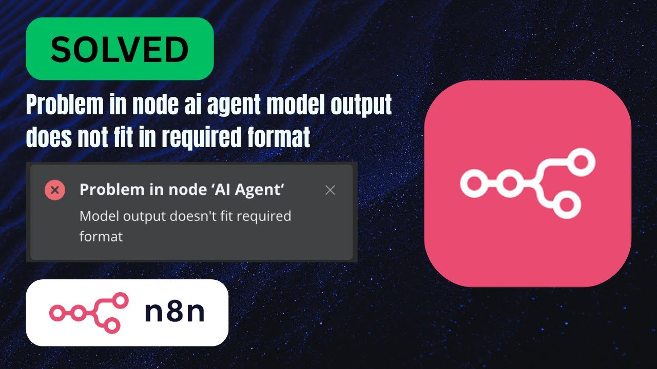 Problem in node ai agent model output does not fit in required format