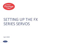 NXF4000 / PPC4000: Training Video - Setting Up the FX Series Servos