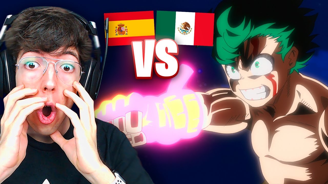ESPAÑOL REACCIONA a BOKU NO HERO LATINO VS CASTELLANO