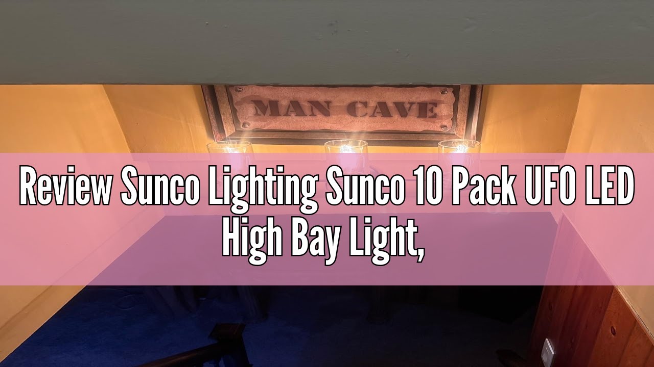 Review Sunco Lighting Sunco 10 Pack UFO LED High Bay Light, Lighting for Warehouse, 5000K Daylight,
