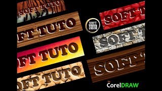 EMBOSSING TEXT ¦ HOW TO ¦ DESIGN IN CORELDRAW ¦ ILLUSTRATION ¦ TUTORIAL ¦ Soft Tuto ¦ screenshot 5