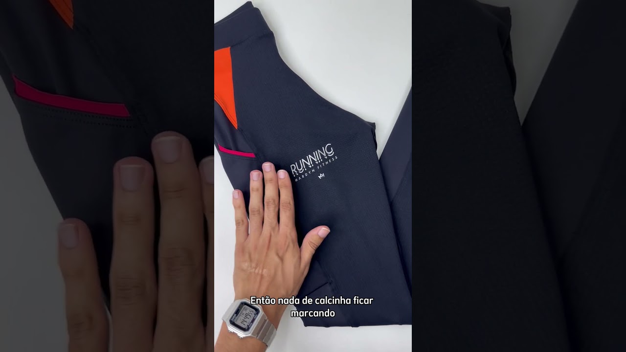 Calça Legging Speed em Emana Preto com Bolso (bancada)