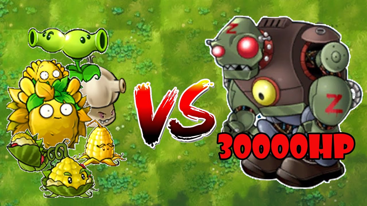 PvZ Fusion Challenge |1 Fusion Plant Rapid Fire Bullet Vs 30000HP Giga Robot Zombies | Who Will Win?