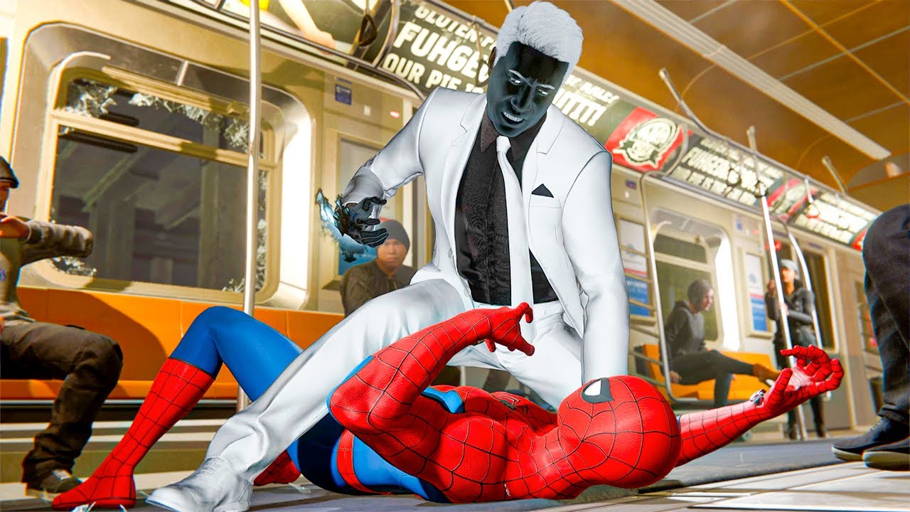 Marvel's Spider-Man Remastered - Spider-Man Vs Mr. Negative Train Fight -  YouTube