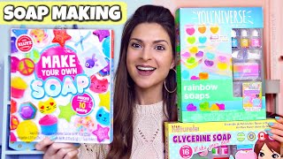 Testing 3 SOAP MAKING CRAFT KITS - Which Is Best?!