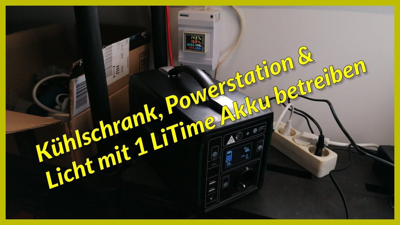 Kühlschrank & Powerstation & Licht mit 1 LiTime Akku betreiben 