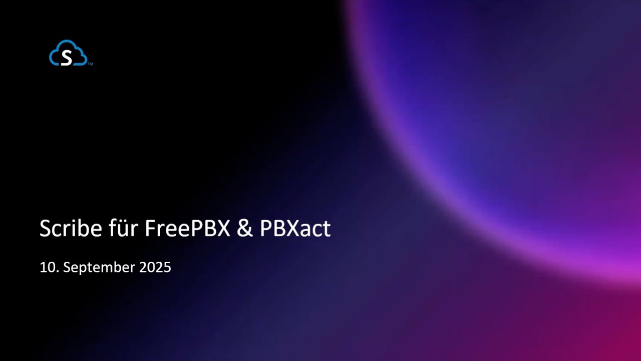 KI-Transkriptionslösung mit Scribe für FreePBX & PBXact