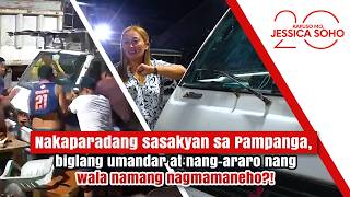 Nakaparadang sasakyan, umandar at nang-araro nang wala namang nagmamaneho? | Kapuso Mo, Jessica Soho