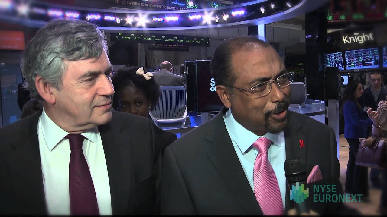 Former UK Prime Minister Gordon Brown Visits the NYSE