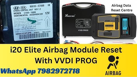 i20 Elite Airbag Module Reset With Vvdi Prog ! 95910-C7000 ! Airbag Crash Data Reset ! Airbag Tool