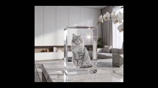 Unique Pet Memorial Ideas: This Crystal Block Stands Out