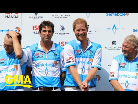 Prince harry competes in charity polo tournament in colorado