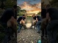 Ultimate Luxury Patio Makeover: Glowing LED &amp; River Rock Epoxy Floor #diyproject #epoxydesign