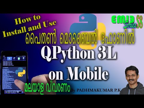 Python on Mobile phone | Qpython 3L | Python programming