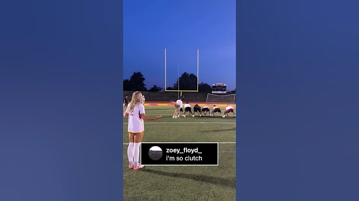 Whole team runs if she misses FG 🫣👀 #shorts