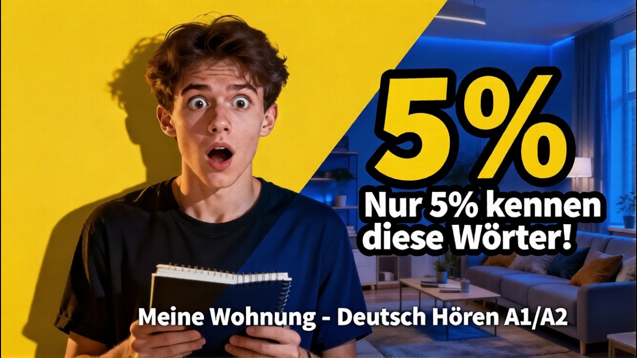 50 Wörter in 10 Min lernen - Meine Wohnung - Deutsch Hören - A2
