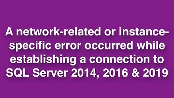 How to fixed Sql Server 2014 & 2016 & 2019 error in Windows10