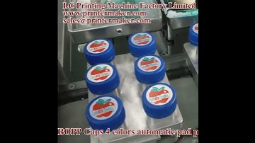 BOPP Caps 4 colors automatic pad printing machines AP-600