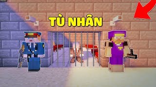 THỬ THÁCH 1 NGÀY SỐNG TRONG BUỒNG GIAM NHƯ TÙ NHÂN TRONG MCPE | Thử Thách SlenderMan