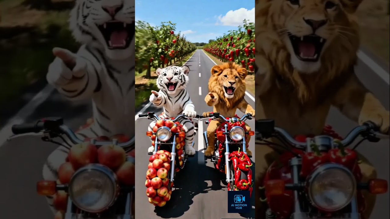 Rabbit made a bike out of carrots but Tiger and Lion made fun of him 😭 