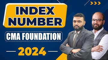 Index Number CMA Foundation Dec 24 | Business Maths & Stats Ch-8 | Index Number in One Shot | ICMAI