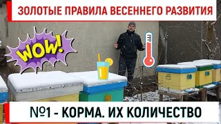 Три золотых правила весеннего развития. №1 - Корма и все о них