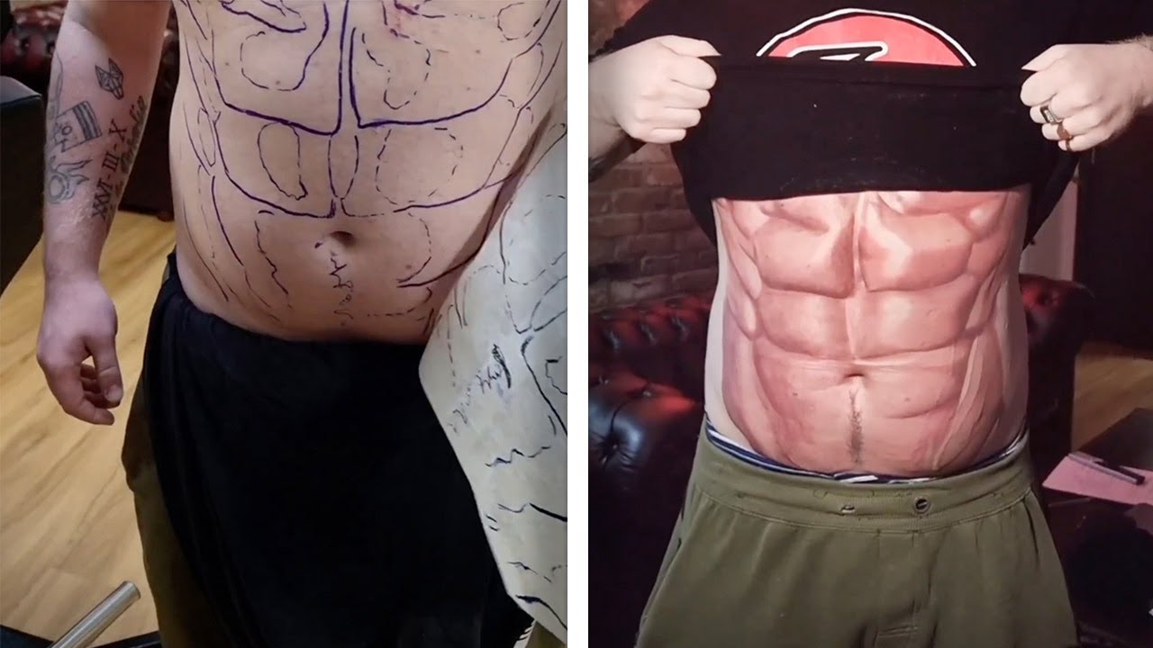WATCH: Man gets six-pack in two days without hitting the gym