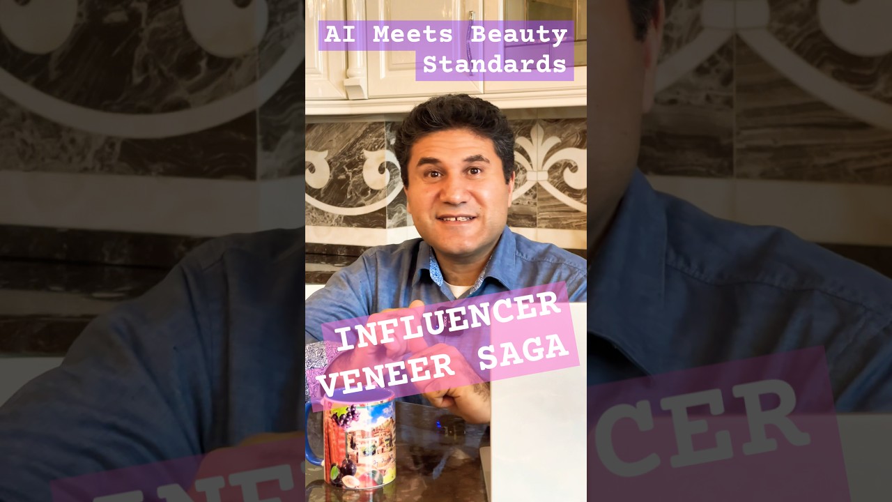 AI Chose TWO Types of Veneers for This Influencer! 🤖🦷 