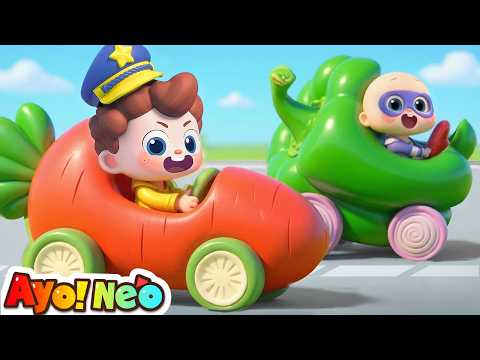 Police Eat Healthy Food 🚓🥬🥦 | Good Habits | Children's Songs | Come on! Neo | Yes! Neo Indonesian